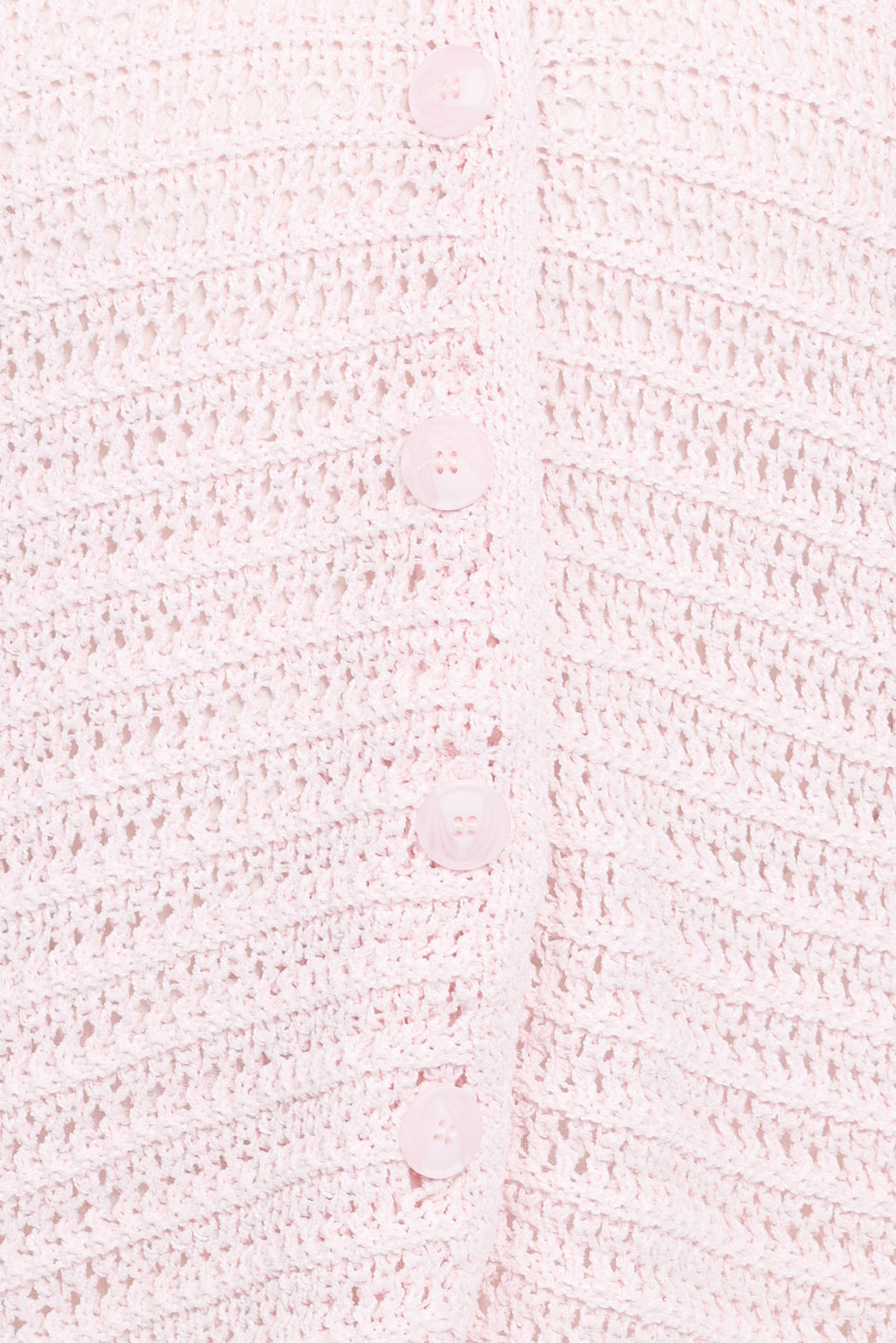 Lyra Large Collar Cardigan - Pale Pink